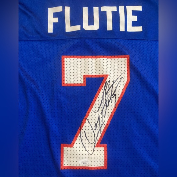 Logo Athletic Other - SOLD! Doug Flutie #7 Buffalo Bills Autographed Blue Logo Athletic Jersey JSA